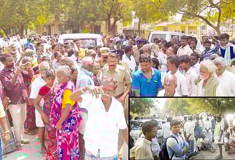 உளுந்துக்கு கூடுதல் விலை கேட்டு விவசாயிகள் திடீர் சாலை மறியல்