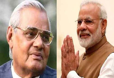 நாடாளுமன்ற மைய மண்டபத்தில் வாஜ்பாய் உருவப்படம் - பிரதமர் நரேந்திர மோடி இன்று திறந்து வைக்கிறார்