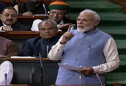 நடிகர்களே அசரும் வகையில் ராகுல் காந்தி நடிக்கிறார் - நாடாளுமன்ற கடைசி கூட்டத்தில் பிரதமர் மோடி பேச்சு