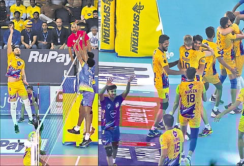 புரோ கைப்பந்து லீக்: சென்னை ஸ்பார்ட்டன்ஸ் அணி இறுதிப்போட்டிக்கு தகுதி