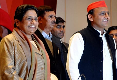 மாயாவதி, அகிலேஷ் யாதவ் தொகுதி பங்கீடு அறிவிப்பு: மோடிக்கு எதிராக சமாஜ்வாடி வேட்பாளரை களமிறக்குகிறது