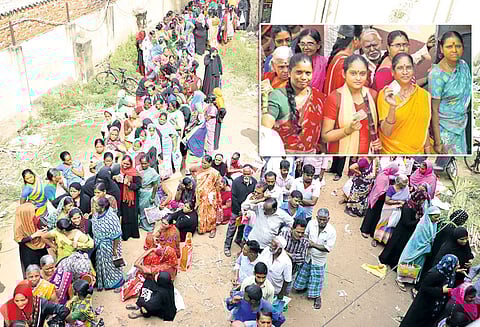 ஆயிரம் ரூபாயுடன் பொங்கல் பரிசு தொகுப்பு: ரேஷன் கடைகளில் அலைமோதும் மக்கள் கூட்டம் தடுப்பு வேலிகள் அமைத்து போலீஸ் பாதுகாப்பு