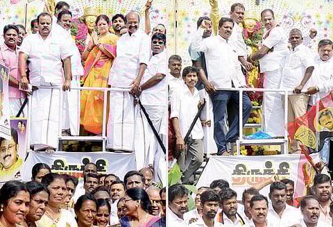 பிறந்த நாளையொட்டி எம்.ஜி.ஆர். சிலைக்கு அரசியல் கட்சியினர் மாலை