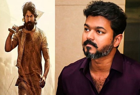 ‘கே.ஜி.எப்.’ படக்குழுவினரை பாராட்டிய விஜய்