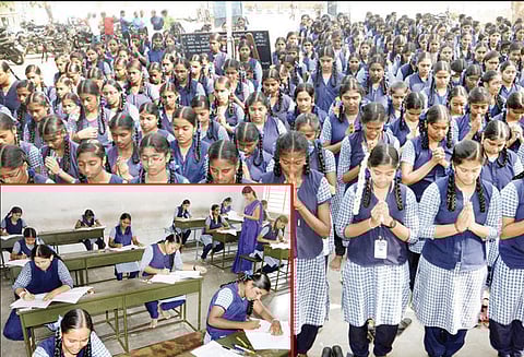 மாவட்டம் முழுவதும் 123 மையங்களில் பிளஸ்-2 தேர்வை 36,957 மாணவ, மாணவிகள் எழுதினர் கலெக்டர் ரோகிணி ஆய்வு