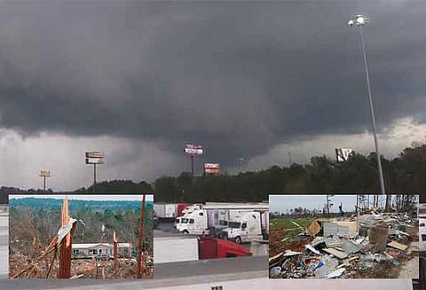அமெரிக்காவில் கடும் சூறாவளி தாக்குதல்; உயிரிழந்தோர் எண்ணிக்கை 23 ஆக உயர்வு