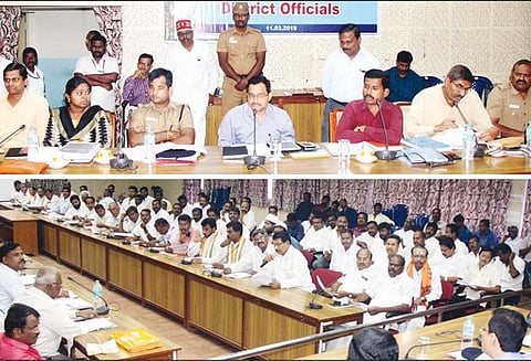 தேர்தல் நடத்தை விதிமுறைகளை முழுமையாக பின்பற்ற வேண்டும் - அனைத்து கட்சி ஆலோசனை கூட்டத்தில் கலெக்டர் பேச்சு