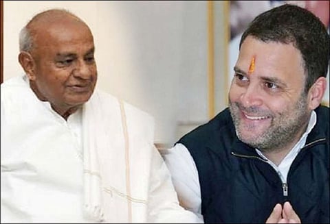 நாடாளுமன்ற தேர்தல் கூட்டணி காங்கிரஸ்-ஜனதா தளம்(எஸ்) இடையே தொகுதி பங்கீட்டில் நீடிக்கும் சிக்கல் மைசூரு தொகுதிக்கு போட்டா போட்டி