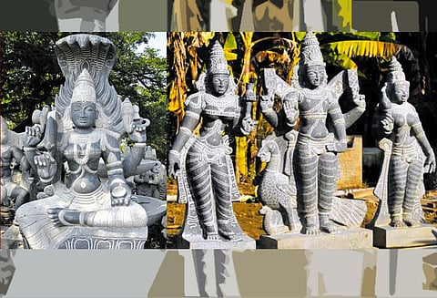 ஆன்மிக சடங்குகளுடன் உருவாகும் கற்சிலைகள்