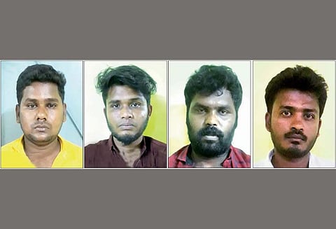 திருப்பூரில் தொடர் திருட்டில் ஈடுபட்ட 4 பேர் கைது - 35 பவுன் நகைகள் பறிமுதல்