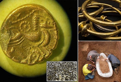 பிரான்சில் தோண்ட தோண்ட கிடைத்தது ரூ.100 கோடி தங்கப்புதையல்