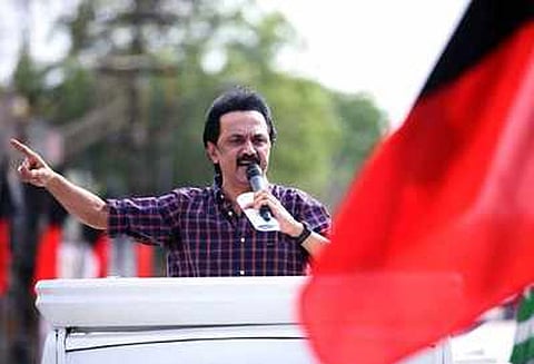 மதுரையில் மார்க்சிஸ்டு கம்யூனிஸ்டு வேட்பாளரை ஆதரித்து காலையிலேயே மு.க. ஸ்டாலின் பிரசாரம்