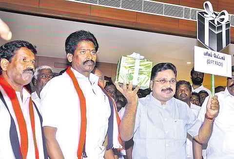 அ.ம.மு.க.வுக்கு பொது சின்னம் வழங்கப்பட்டது மகிழ்ச்சி அளிக்கிறது டி.டி.வி. தினகரன் பேட்டி