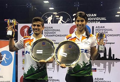 ஆசிய ஸ்குவாஷ் போட்டி: ஜோஸ்னா, கோஷல் ‘சாம்பியன்’