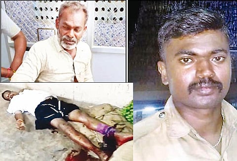 குத்தாலம் அருகே பயங்கரம் பெண்ணிடம் பேசியதை தட்டிக்கேட்டதால் ஆத்திரம், 2 பேரை சரமாரியாக துப்பாக்கியால் சுட்ட நிலக்கோட்டை போலீஸ்காரர் கைது