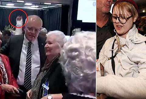 ஆஸ்திரேலியாவில் பரபரப்பு: பிரதமர் மீது முட்டை வீசிய பெண்