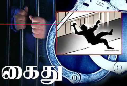 சொத்துதகராறில் விபரீதம் மாடியில் இருந்து கீழே தள்ளி மகனை கொன்ற தாய் கைது