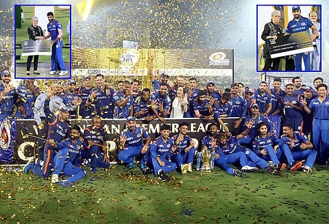 ‘மும்பை இந்தியன்ஸ் அணியினரின் கூட்டு முயற்சிக்கு கிடைத்த பரிசு’ - கேப்டன் ரோகித் சர்மா மகிழ்ச்சி