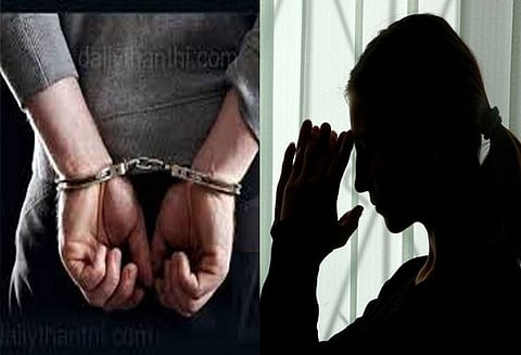 பெண் போலீஸ் முன்பு ஆபாச செயலில் ஈடுபட்ட போலீஸ்காரர் கைது