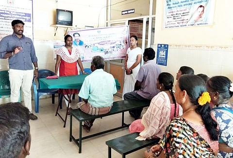 வேட்டவலத்தில் டெங்கு காய்ச்சல் விழிப்புணர்வு முகாம்