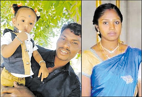 காதல் கணவர், குழந்தையை கொன்று புதைத்த பெண் கைது போலீசில் பரபரப்பு வாக்குமூலம்