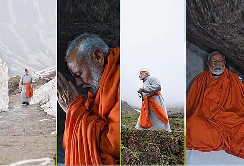 கேதர்நாத் கோவிலில் பிரதமர் மோடி சாமி தரிசனம் - இன்று பத்ரிநாத் செல்கிறார்