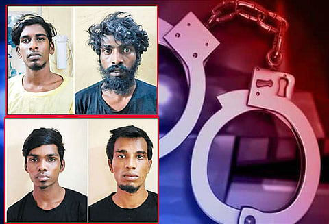 ஓட ஓட விரட்டி வாலிபர் படுகொலை முன்விரோதத்தில் வெறியாட்டம் நடத்திய 4 பேர் அதிரடி கைது