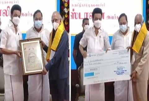 “கருணாநிதி செம்மொழி தமிழ் விருது” : முதல்-அமைச்சர் மு.க.ஸ்டாலின் வழங்கினார்