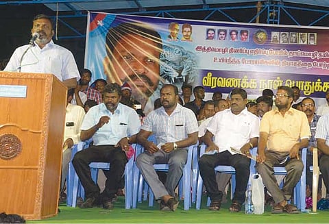 ஜல்லிக்கட்டு போராட்ட வன்முறைக்கு அரசியல் கட்சிகள் மீது பழிபோடுவது அபாண்டமானது திருமாவளவன் பேட்டி