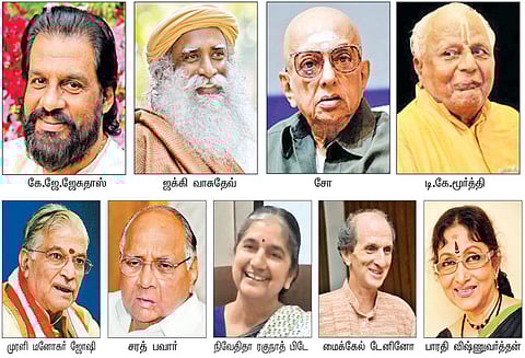 ஜேசுதாஸ், ஜக்கி வாசுதேவ், சோ உள்பட 89 பேருக்கு விருது வழங்கப்படுகிறது தமிழகத்தை சேர்ந்த 7 பேருக்கு ‘பத்ம’ விருது மத்திய அரசு அறிவிப்பு