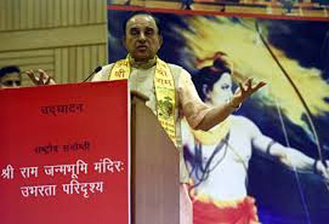 அயோத்தியில் ராமர் கோயில் கட்டும் விஷயத்தில் சமரசமில்லை - சு. சுவாமி
