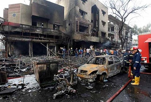 பாக்தாத்தில் ஐ.எஸ் பயங்கரவாதிகள் கார் வெடிகுண்டு தாக்குதல்: 13 பேர் பலி