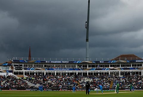 ஐ.சி.சி. சாம்பியன்ஸ் டிராபி கிரிக்கெட் போட்டி மழையால் மீண்டும் பாதிப்பு