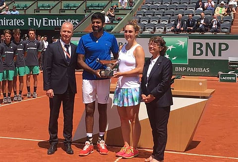 பிரெஞ்சு ஓபன் டென்னிஸ்: கலப்பு இரட்டையர் பிரிவில் போபண்ணா இணை சாம்பியன்