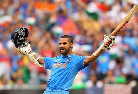 சாம்பியன்ஸ் கோப்பை கிரிக்கெட்: இலங்கைக்கு எதிரான ஆட்டத்தில் ஷிகர் தவான் சதம்