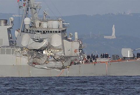 கப்பல்கள் மோதலில் மாயமான அமெரிக்க கடற்படை வீரர்கள் 7 பேரும் பலி