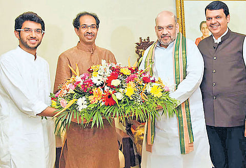 மும்பையில் உத்தவ் தாக்கரேயுடன் அமித்ஷா சந்திப்பு