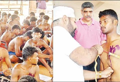 தஞ்சையில் ராணுவத்துக்கு ஆட்கள் தேர்வு தொடங்கியது முதல்நாளில் 1500 பேர் பங்கேற்பு