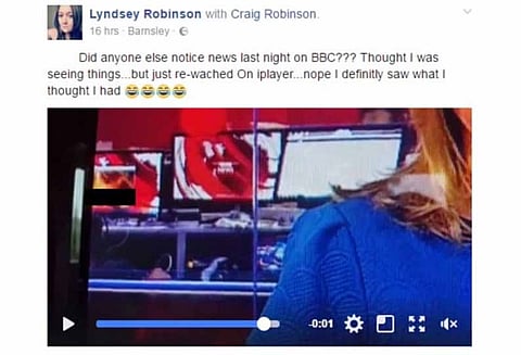 பிபிசி நேரடி செய்தி வாசிப்பு நிகழ்ச்சியில் ஆபாச வீடியோ