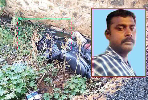 ஆரல்வாய்மொழி அருகே ஓடையில் மோட்டார் சைக்கிள் பாய்ந்தது; தனியார் நிறுவன ஊழியர் பலி