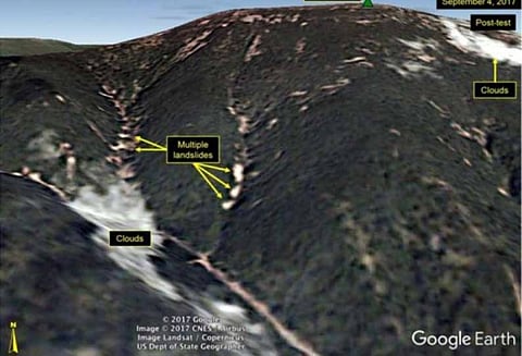 வடகொரியா அணுகுண்டு சோதனையால் நிலச்சரிவு-கதிர்வீச்சு ஆபத்து அதிர்ச்சி தகவல்