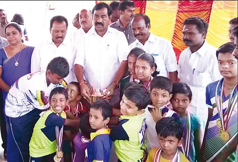 அரியலூர் மாவட்ட அளவிலான ரோலர் ஸ்கேட்டிங் போட்டி