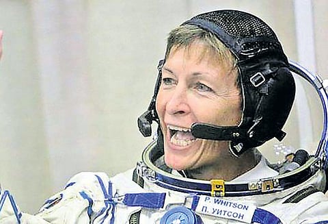 விண்வெளி நிலையத்தில் நீண்ட காலம் கழித்த வீராங்கனை