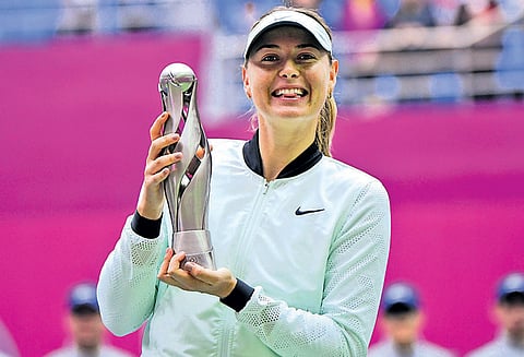 ஊக்கமருந்து சர்ச்சைக்கு பிறகு முதல்முறையாக பட்டம் வென்றார், ஷரபோவா