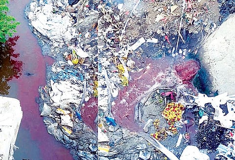 அதிகாரிகளின் அலட்சியத்தால் நொய்யலில் தொடர்ந்து சாயக்கழிவுகளை திறந்து விடும் நிறுவனங்கள்