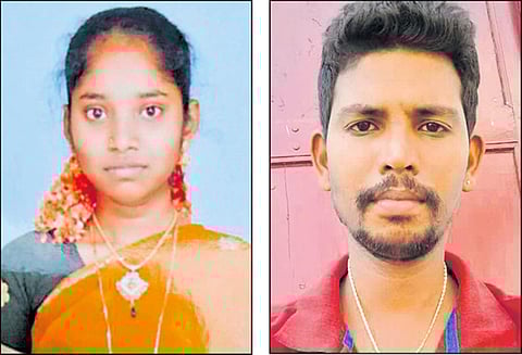 காதல் திருமணம் செய்த 40 நாளில் இளம்பெண் மர்ம சாவு கணவரிடம் போலீஸ் விசாரணை