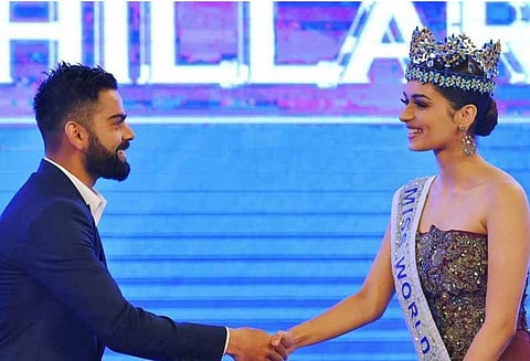 இந்திய கிரிக்கெட் அணியின் கேப்டன் விராட் கோலியிடம் உலக அழகி மனுஷி கேட்ட கேள்வி