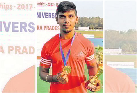 சென்னை வீரர் தங்கப்பதக்கம் வென்றார்