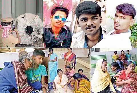 விஷவாயு தாக்கி 3 வாலிபர்கள் பலி