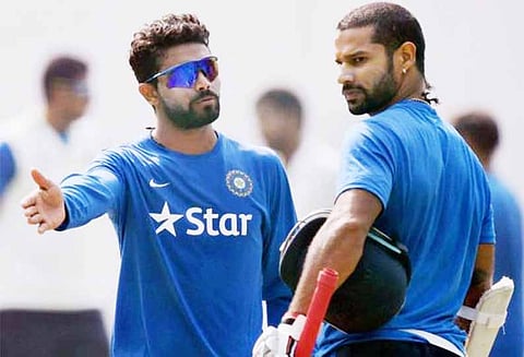 தென்னாப்பிரிக்காவுடனான முதல் டெஸ்ட் ஜடேஜா விளையாடுவது சந்தேகம்;தவான் தகுதி